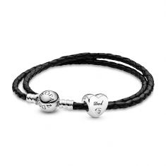 Pandora Dad Leather Charm Bracelet Set | 16.1 Inches | Men's
