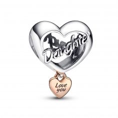 Pandora Love You Daughter Heart Charm | Rose Gold-Plated