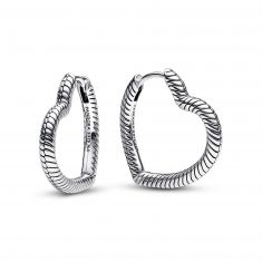 Pandora Asymmetric Hearts of Love Hoop 