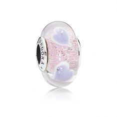 Pandora Plentiful Hearts Murano Glass Charm