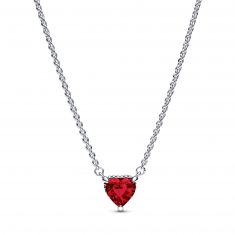 Pandora Sparkling Heart Halo Pendant Collier Necklace