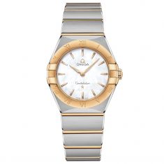 Previously Owned Ladies' OMEGA Constellation Manhattan Quartz Two-Tone Watch | 28mm | O13120286005002