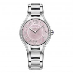 Previously Owned Ladies' Raymond Weil Noemia Pink Mother-of-Pearl Dial with Diamonds Watch 5132-STS-00986