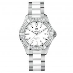 Previously Owned TAG Heuer AQUARACER Diamond Quartz Watch | 35mm | WAY131F.BA0914