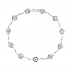 REEDS Exclusive Love's Path Diamond Bracelet 1ctw