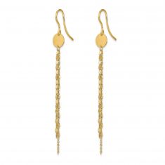 REEDS TRUE ITALY Yellow Gold Drop Tassel Earrings