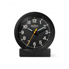 Shinola Runwell Black Desk Clock | S2620126131