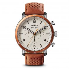 Shinola The Canfield Sport Brown Leather Strap  Watch | 45mm | S0120250986