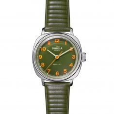 Shinola The Mechanic Green Leather Strap Watch | 39mm | S0120250587