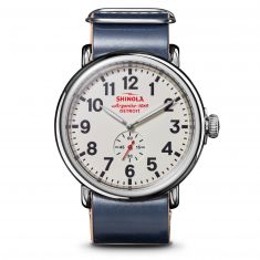 Shinola The Runwell Navy Leather Strap Watch | 47mm | S0120242433