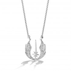 Star Wars™ Fine Jewelry The Jedi Order 1/10ctw Diamond Sterling Silver Pendant Necklace | Into The Galaxy