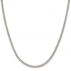 Sterling Silver Solid Curb Chain Necklace | 3.5mm
