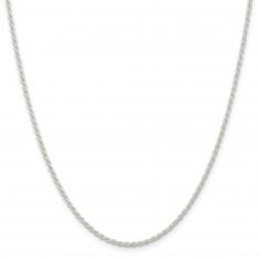 Sterling Silver Solid Rope Chain Necklace | 1.8mm