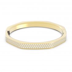 Swarovski Crystal Dextera Gold-Tone Octagonal Bangle