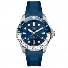 TAG Heuer AQUARACER Professional 300 GMT Automatic Blue Rubber Strap Watch | 43mm | WBP2010.FT6198