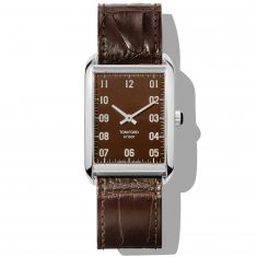 Tom Ford Large 001 Stainless Steel Case with Makassar Alligator Strap Watch | 30x44mm | TF0120213930