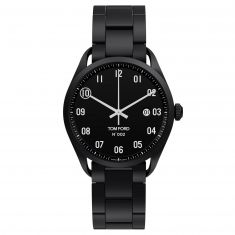 Tom Ford Large 002 Black Stainless Steel Case with Black Bracelet Watch | 40mm | TF0120218032
