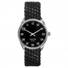 Tom Ford Large 002 Stainless Steel Case with Black Braided Strap Watch | 40mm | TF0120187634