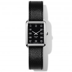 Tom Ford Medium 001 Stainless Steel Case with Black Pebble Grain Strap Watch | 27x40mm | TF0120144387