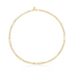 TOUS Crossword Amor Yellow Gold-Plated Necklace