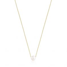 TOUS Gloss Gold-Plated Freshwater Cultured Pearl Necklace