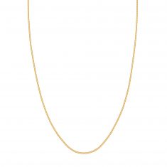Yellow Gold Hollow Snake Chain Necklace | 1.6mm