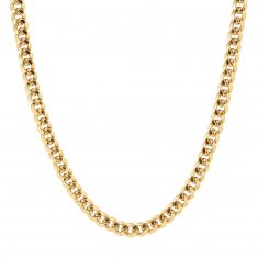 Yellow Gold Semi-Solid Miami Cuban Chain Necklace | 8.2mm | Men's