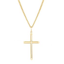 Men S Gold Filled Cross Pendant With 24 Chain Reeds Jewelers - Pendants For Mens Chains Men S Gold Filled Cross Pendant With 24 Chain Reeds Jewelers - Pendants For Mens Chains