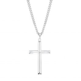 Real 925 Sterling Silver Cross Pendant Necklace Chain .925 SOLID SILVER Jewelry