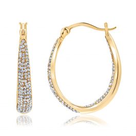 crystal hoop swarovski tone elements earrings gold reeds