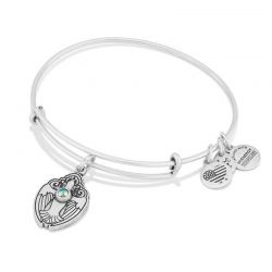 NEW ALEX AND ANI LIVING WATER CHARM BANGLE WITH SILVER FINISH 141