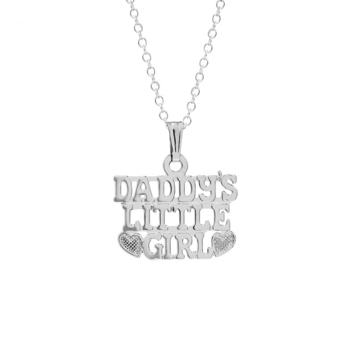 Child's Sterling Silver Daddy's Little Girl Pendant REEDS Jewelers