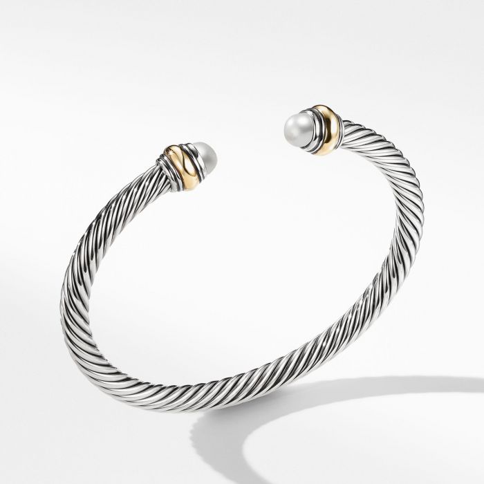 David Yurman Cable Classic Collection® Bracelet with Pearl and 14k Gold ...