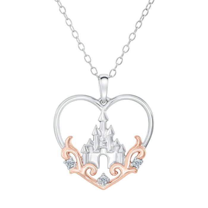 Enchanted Disney Fine Jewelry Princess Castle Diamond Heart