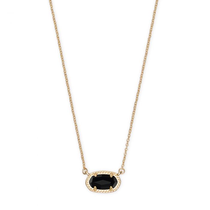 Kendra Scott Ember Necklace in Black Opaque | REEDS Jewelers