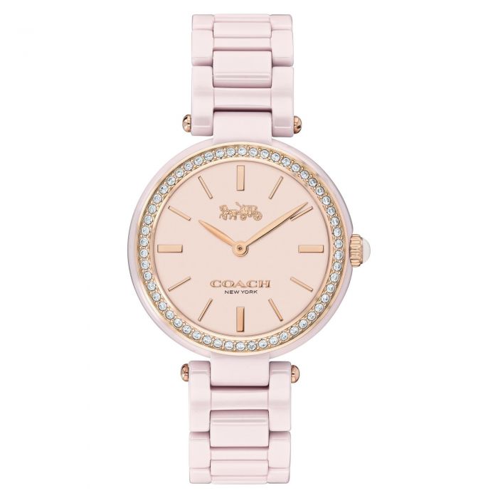 coach watch women's pink