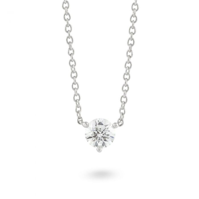 Lightbox Lab Grown Diamond Solitaire Necklace 1/2ct REEDS Jewelers