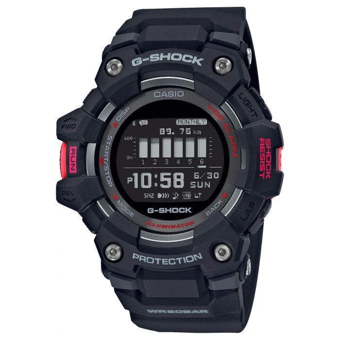 Men's Casio G-Shock G-Squad Power Trainer Digital Black Watch GBD-100-1 ...