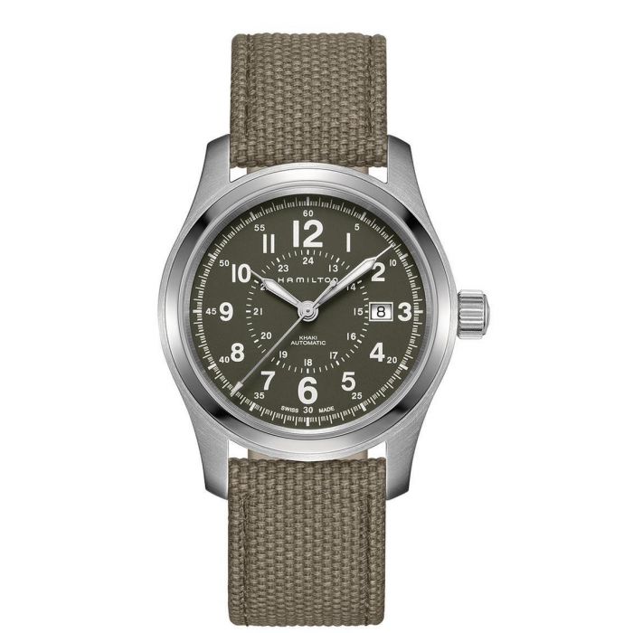 Men S Hamilton Khaki Field Automatic Watch H70605963 Reeds Jewelers