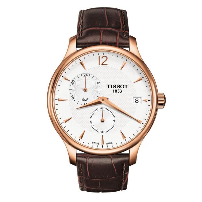 Men S Tissot T Classic Tradition Gmt Watch T0636393603700 Reeds