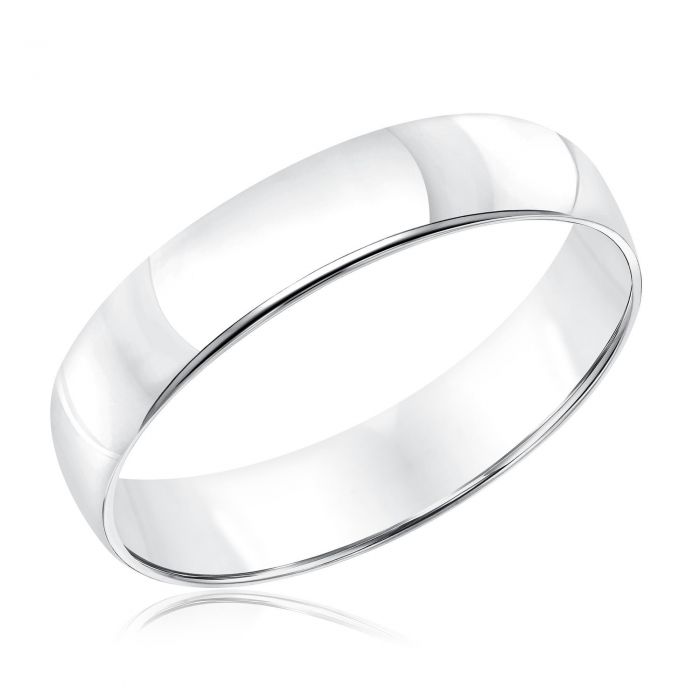 Men S White Gold 5mm Wedding Band Reeds Jewelers