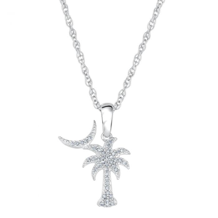 Palmetto Diamond Pendant 1/10ctw REEDS Jewelers