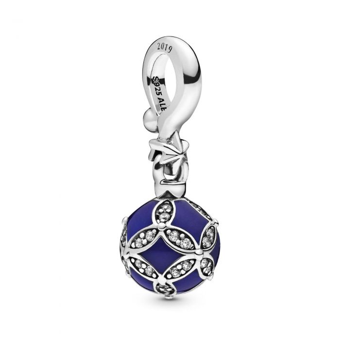 Pandora Limited Edition Blue Christmas Ornament Dangle Charm and