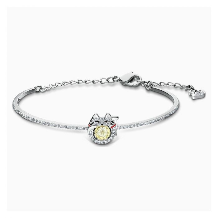 Swarovski Crystal Sparkling Dance Cat Bangle Bracelet Reeds Jewelers