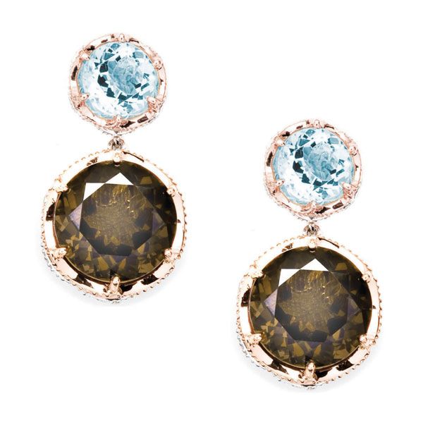 Smoky Quartz Gemstone Earring