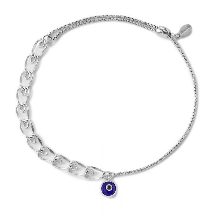 Alex And Ani Evil Eye Heart Pull Chain Bracelet Sterling Silver Alex And Ani Evil Eye Heart Pull Chain Bracelet Sterling Silver
