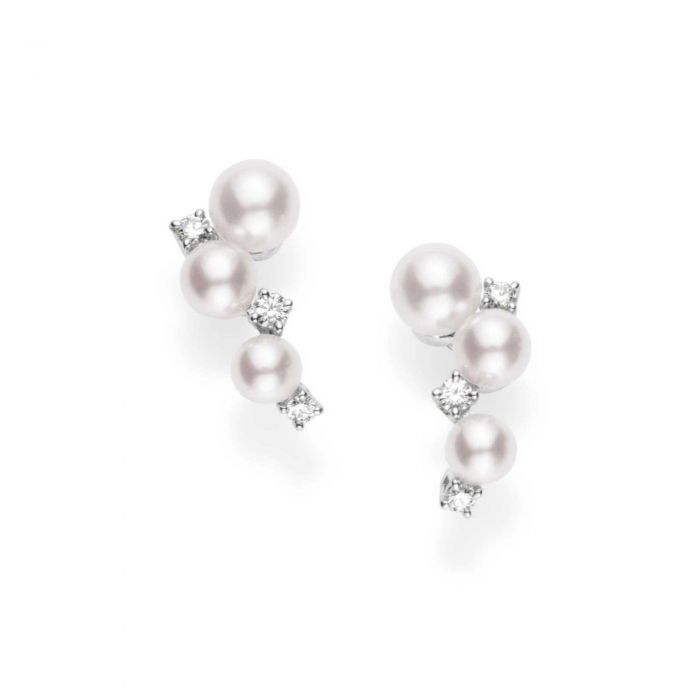 Mikimoto 3 2 4 2mm Akoya Cultured Pearl And Diamond Drop Earrings 1 Mikimoto 3 2 4 2mm Akoya Cultured Pearl And Diamond Drop Earrings 1 20ctw Item 19869551 Reeds Jewelers