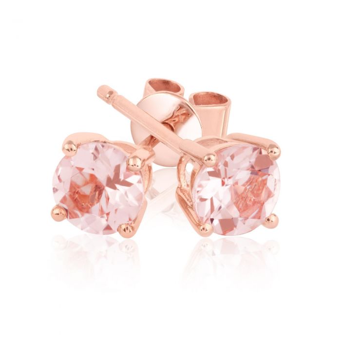 Morganite Stud Earrings Item 19405463 Reeds Jewelers Morganite Stud Earrings