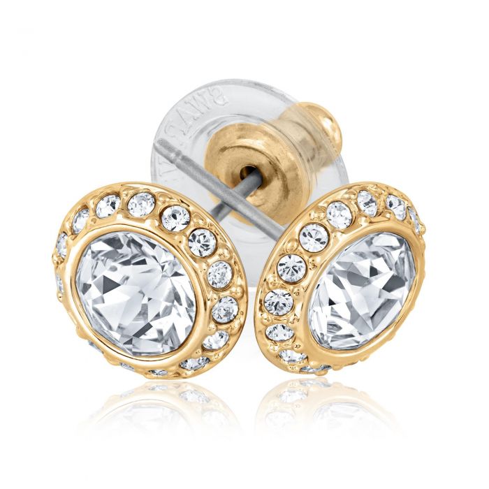 Swarovski Angelic Pierced Earrings Gold Plated Item 19142983 Swarovski Angelic Pierced Earrings Gold Plated