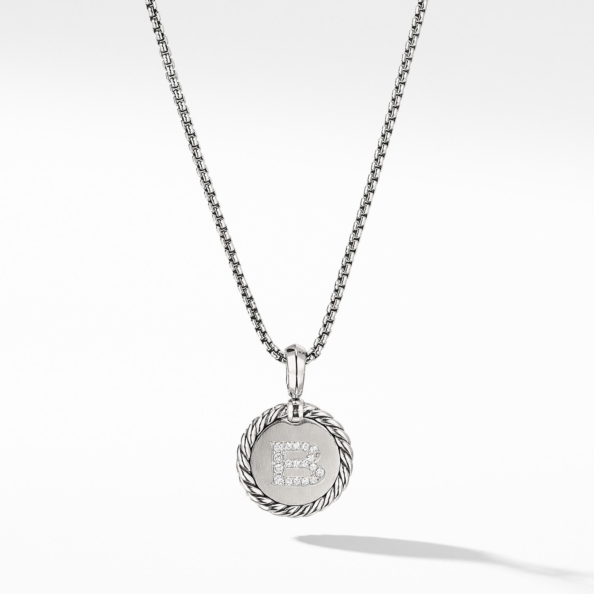 David Yurman Initial Charm Necklace 